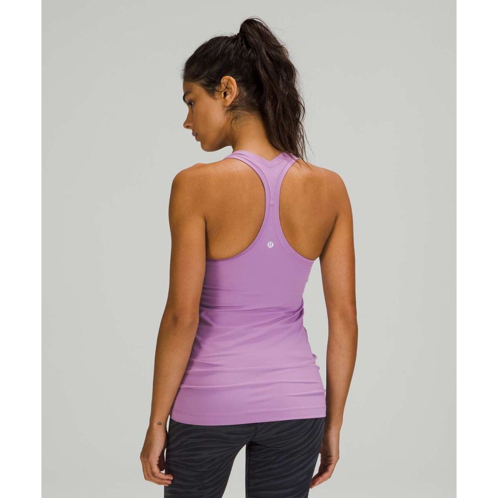 Lululemon Cool Racerback Tank Top *Nulu Wisteria Purple Women's 12 EUC